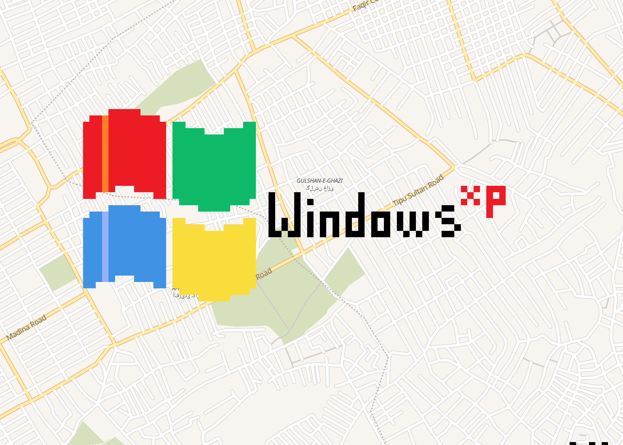 Windows XP Logo (Karachi)